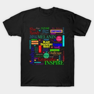 Black Educators Rock African American Teacher / Educator Pattern T-Shirt